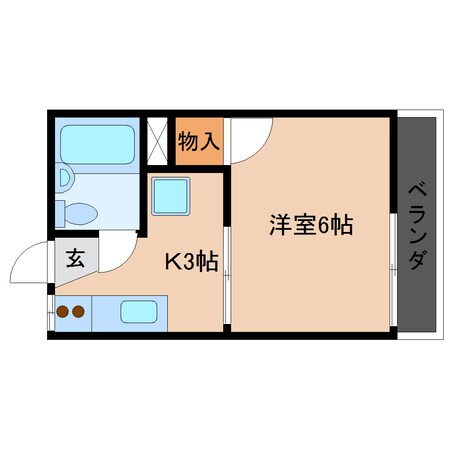 県立美術館前駅 徒歩7分 2階の物件間取画像